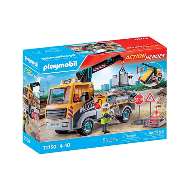 Playmobil Action Heroes - 71750 Construction Truck with Crane
