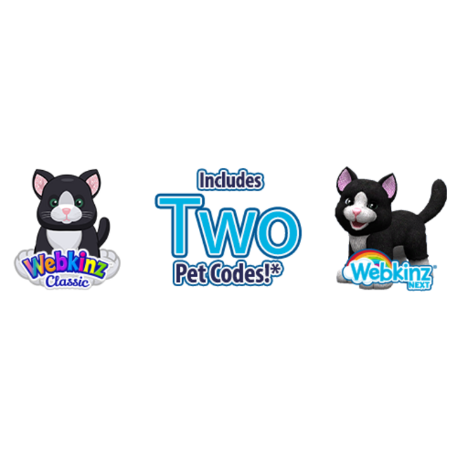 Ganz Webkins Next - Black and White Cat