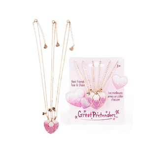 Great Pretenders Besties Era Tear & Share Necklace 3Pc