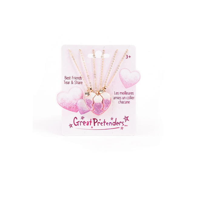 Great Pretenders Besties Era Tear & Share Necklace 3Pc