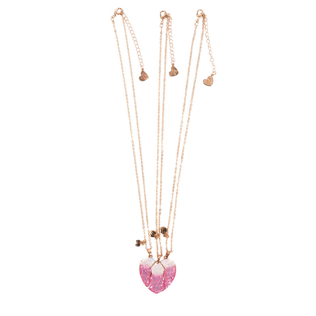Great Pretenders Besties Era Tear & Share Necklace 3Pc