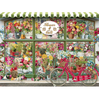 Cobble Hill Puzzle 275pc Flowers & Cacti Shop 48016