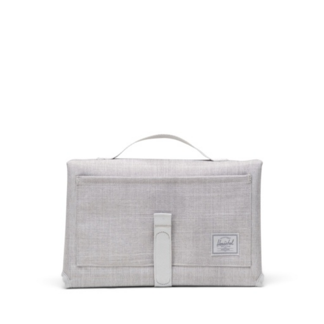 Herschel Sprout Change Mat Grey Crosshatch