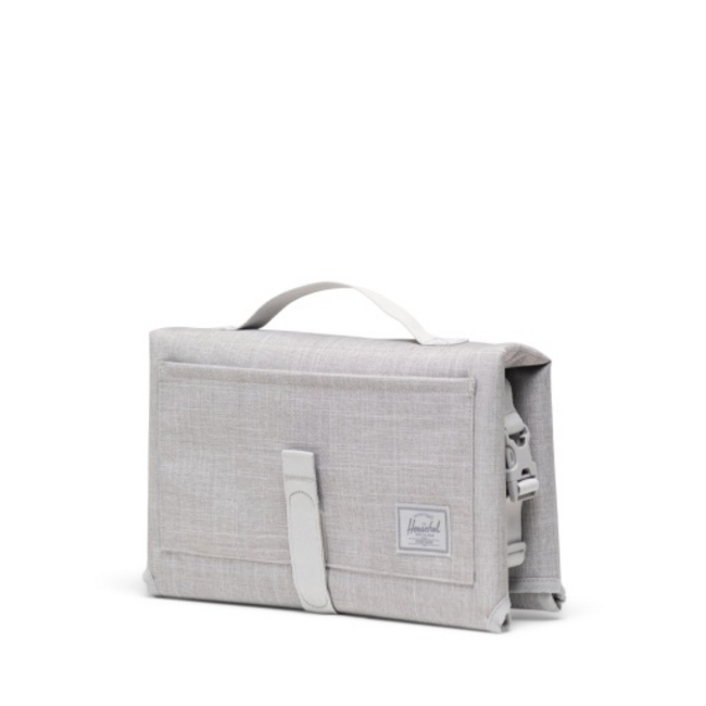 Herschel Sprout Change Mat Grey Crosshatch