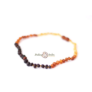 Healing Amber Healing Amber 11 inch Necklace Raw Rainbow Circle