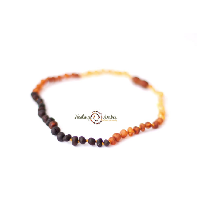 Healing Amber Healing Amber 11 inch Necklace Raw Rainbow Circle