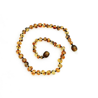 Healing Amber Healing Amber 11 inch Necklace Olive Circle