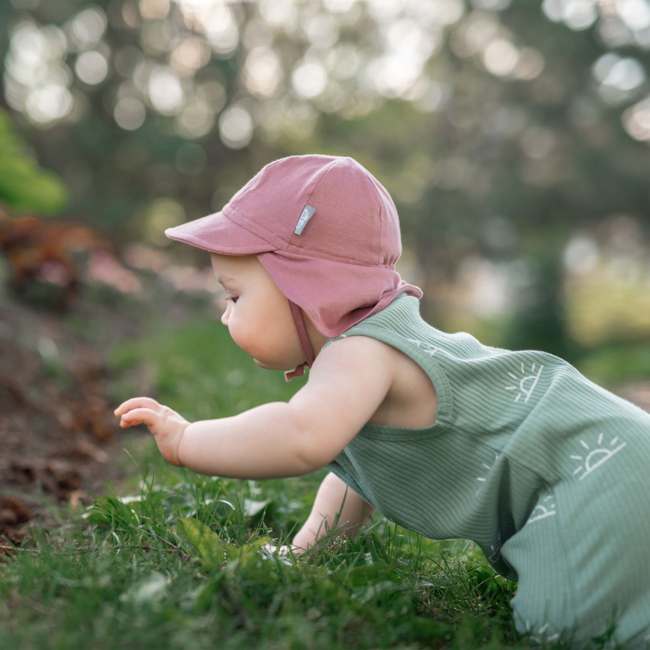 Jan & Jul Sun Soft Baby Cap - Dusty Rose