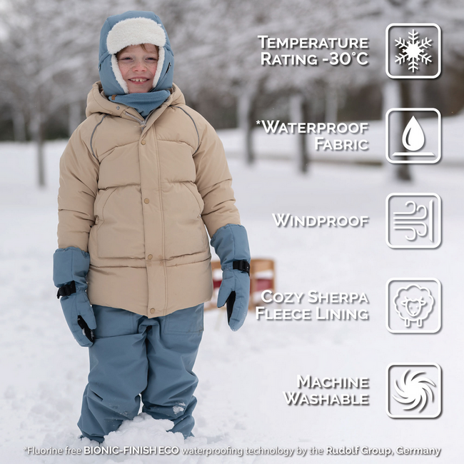 Jan & Jul Toasty-Dry Puffy Coat - Oat