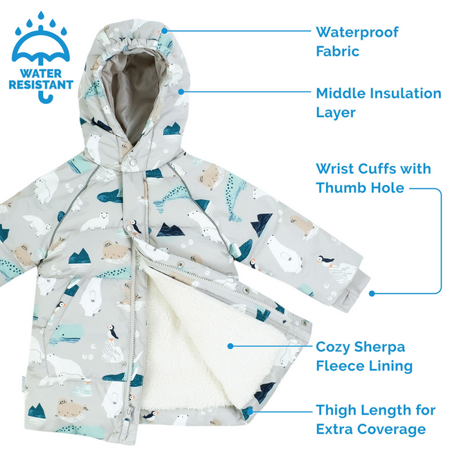 Jan & Jul Toasty-Dry Puffy Coat - Oat