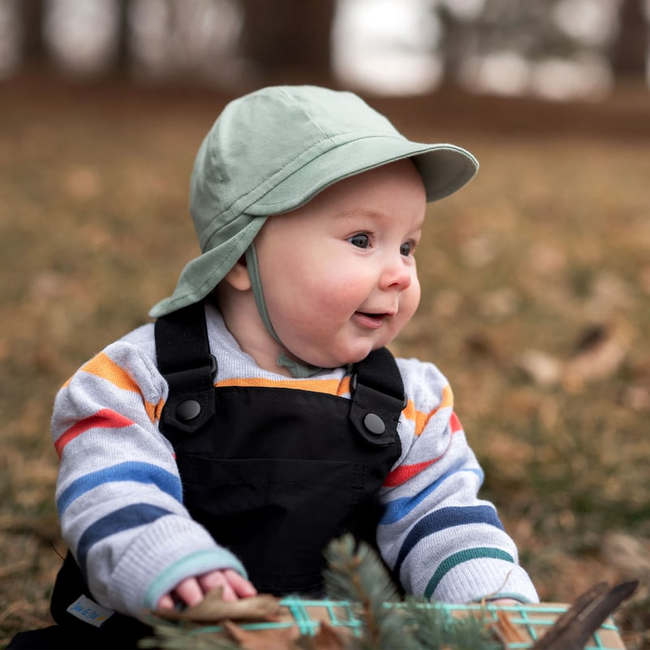 Jan & Jul Sun Soft Baby Cap - Juniper Green