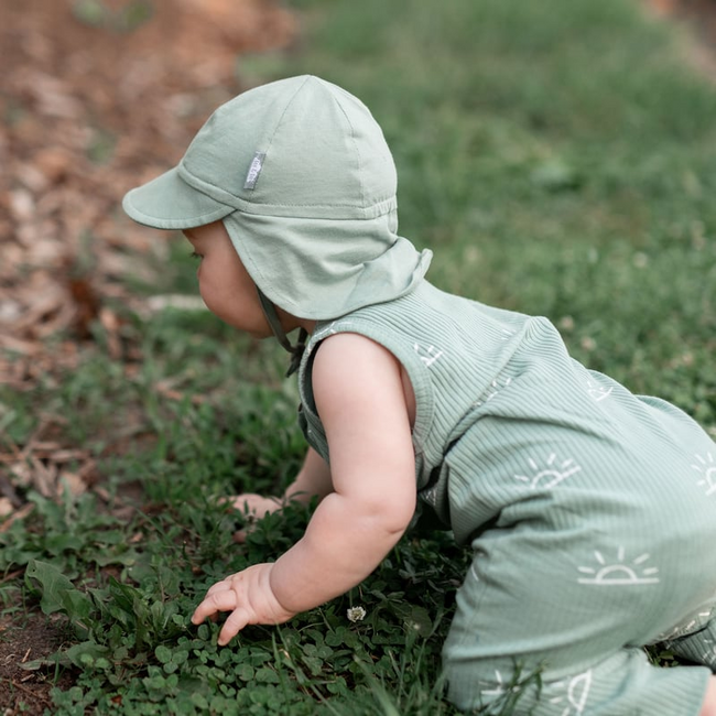 Jan & Jul Sun Soft Baby Cap - Juniper Green