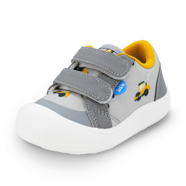Jan & Jul Mini Canvas Sneakers - Grey Construction