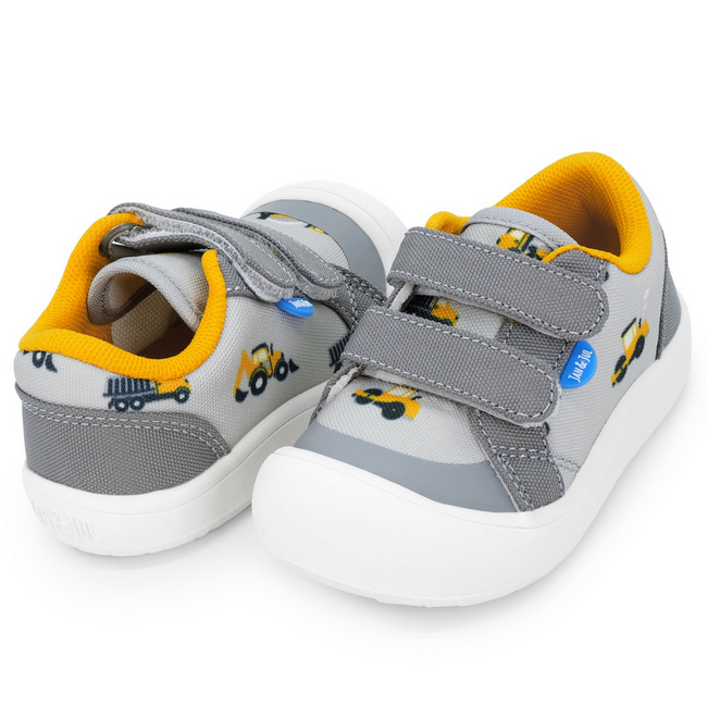 Jan & Jul Mini Canvas Sneakers - Grey Construction
