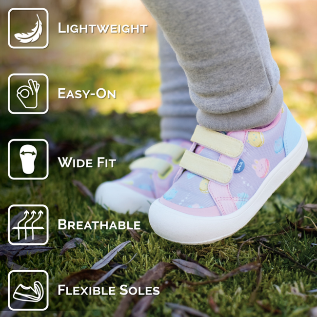 Jan & Jul Mini Canvas Sneakers - Grey Construction