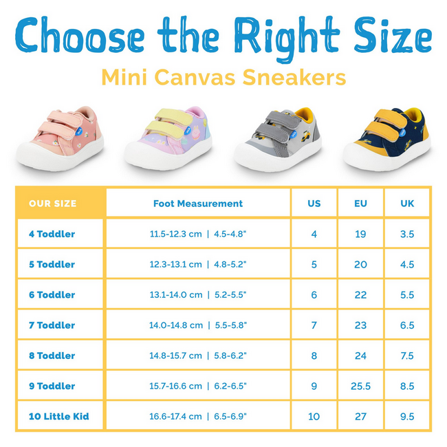 Jan & Jul Mini Canvas Sneakers - Grey Construction