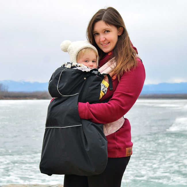 Jan & Jul Cozy-Dry Baby Rain Cover - Black OS