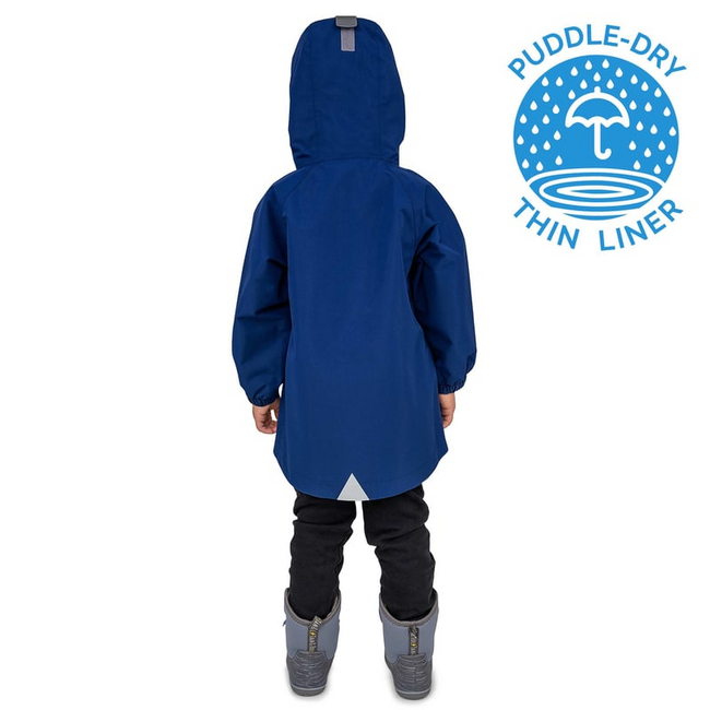 Jan & Jul Puddle-Dry Rain Jacket Shell (Thin Liner) Nebula Blue