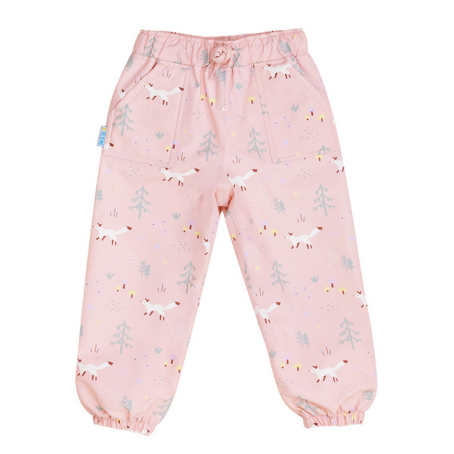 Jan & Jul Puddle-Dry Rain Pants - Single Layer - Pink Forest