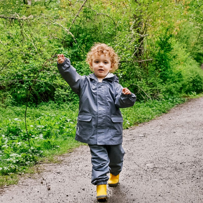 Jan & Jul Puddle-Dry Rain Pants - Single Layer - Heather Grey