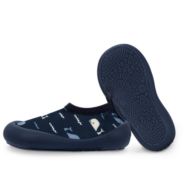 Jan & Jul Water Play Shoes - Navy Whale Tails