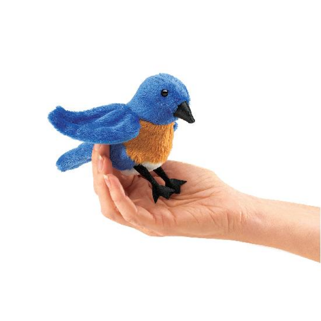 Fire the Imagination Folkmanis - Mini Bluebird Finger Puppet