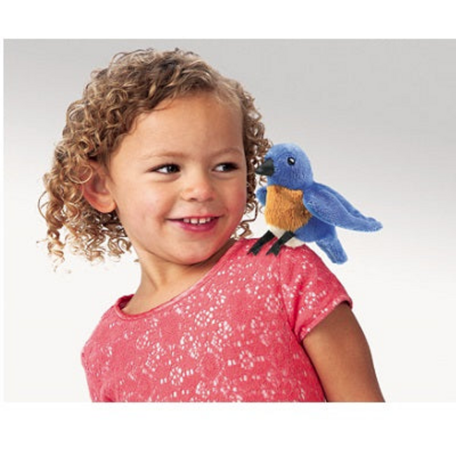 Fire the Imagination Folkmanis - Mini Bluebird Finger Puppet