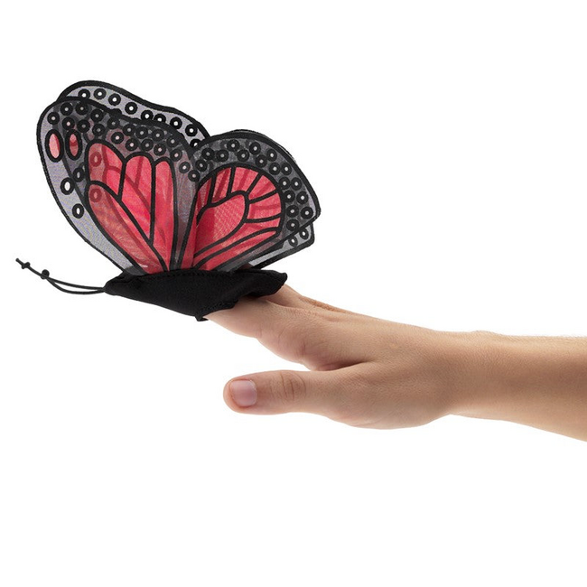 Fire the Imagination Folkmanis - Mini Monarch Butterfly Finger Puppet