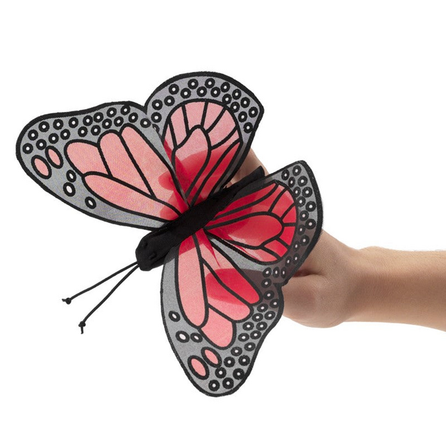 Fire the Imagination Folkmanis - Mini Monarch Butterfly Finger Puppet