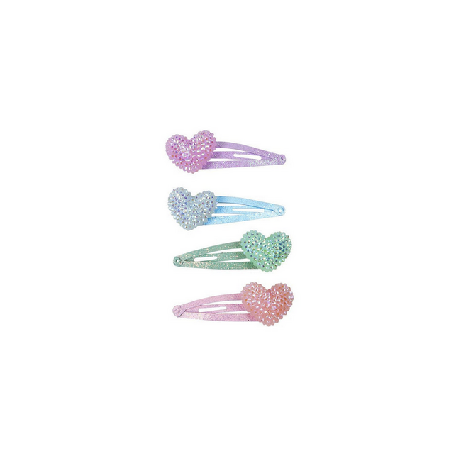 Great Pretenders Sparkle Heart Hair Clips