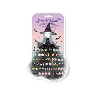Great Pretenders Natasha The Raven Witch Stick On Earrings 30 Pairs