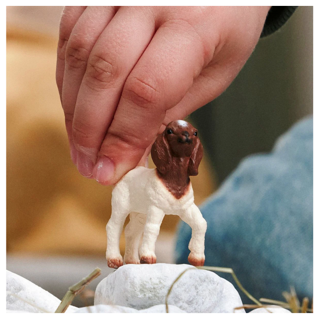Schleich Farm World Green Dot Boer Goat Kid 14930