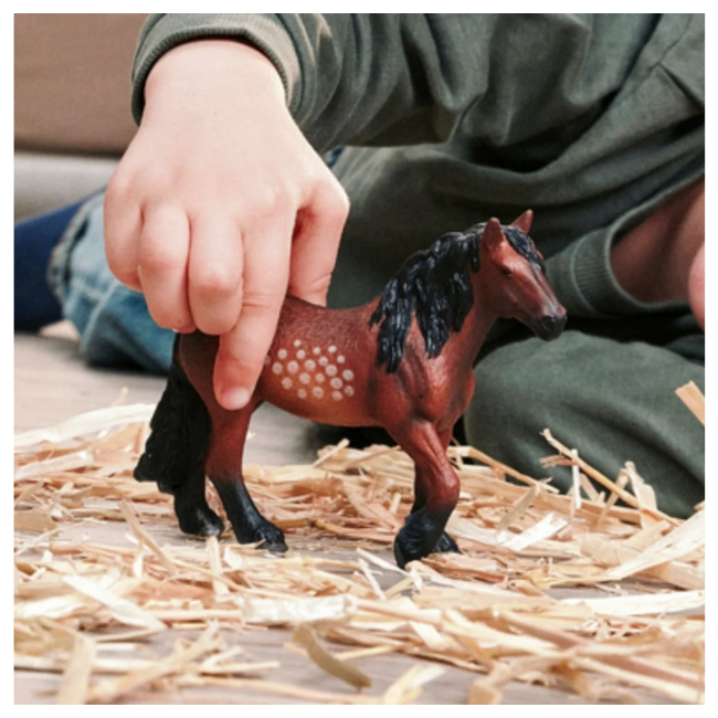Schleich Horse Club Brown Dot North Swedish Cold Blooded Mare 14927