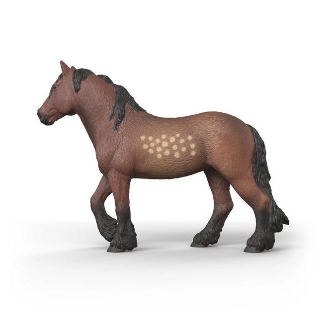 Schleich Horse Club Brown Dot North Swedish Cold Blooded Mare 14927