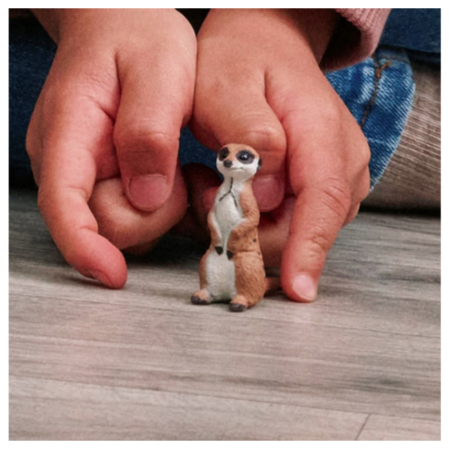 Schleich Wildlife Green Dot Meerkat 14935