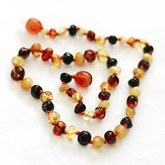 Healing Amber Healing Amber 11 inch Necklace Multi Circle