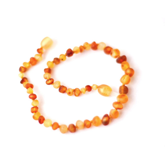 Healing Amber Healing Amber 11 inch Necklace Raw Gold & Caramel