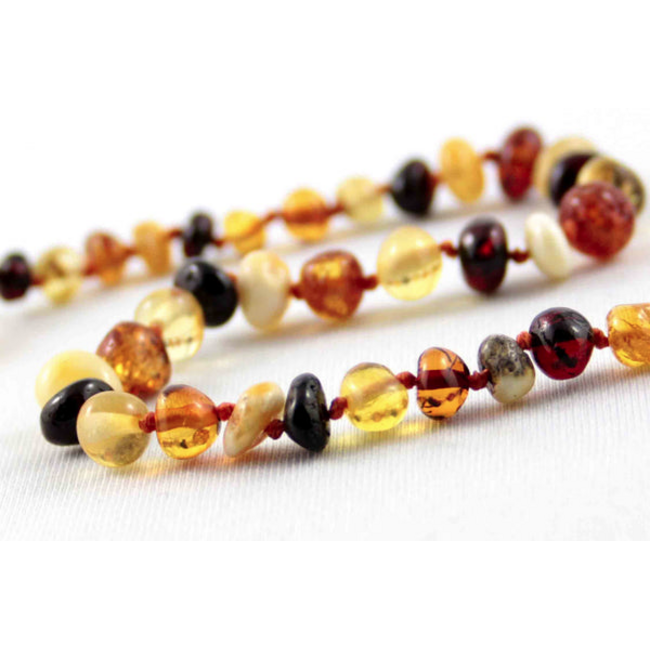 Healing Amber Healing Amber 15 inch Necklace Multi Circle