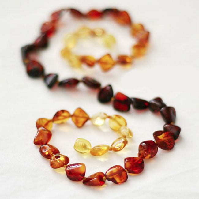 Healing Amber Healing Amber 17.5inch Necklace Rainbow Circle