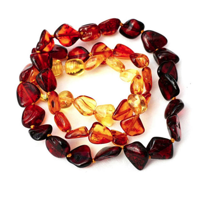 Healing Amber Healing Amber 17.5inch Necklace Rainbow Circle