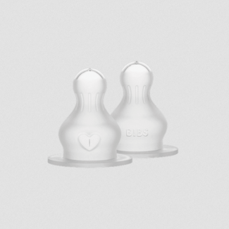 BIBS Bottle Nipple Silicone 2pk Slow Flow 5000011