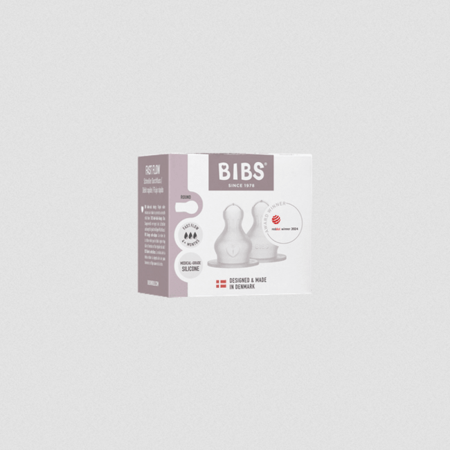 BIBS Bottle Nipple Silicone 2pk Medium Flow 5000012