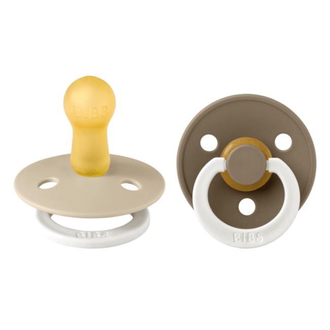 Bibs Glow Pacifier Size 3 Vanilla/Dark Oak