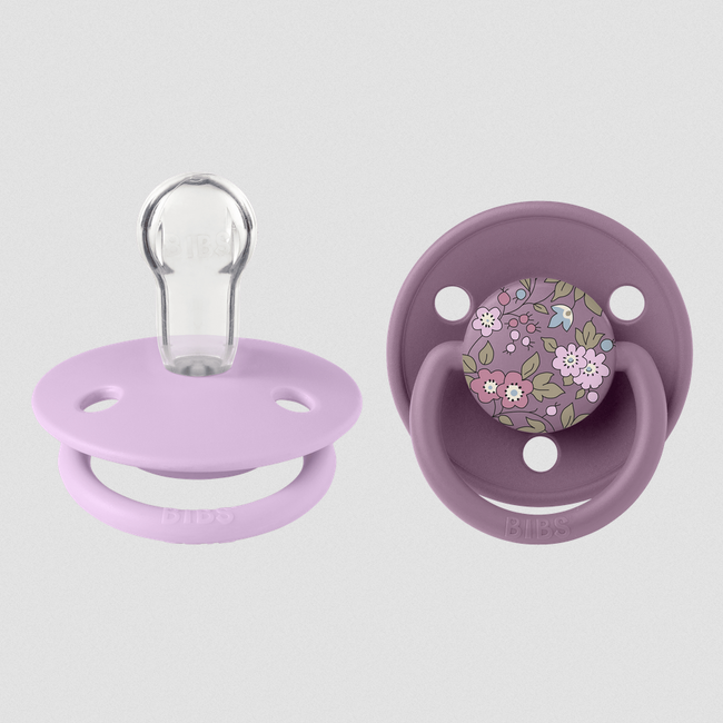 Bibs X Liberty Pacifier De Lux - Camomile Lawn Mauve Mix Silicone
