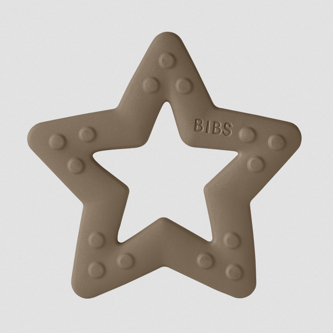 BIBS Baby Bitie Teether Star - Dark Oak