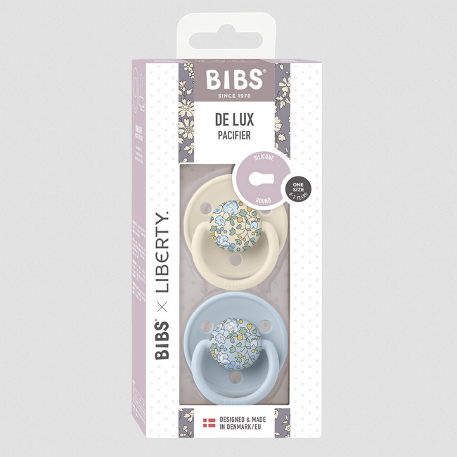 Bibs X Liberty Pacifier De Lux - Eloise Baby Blue Mix Silicone