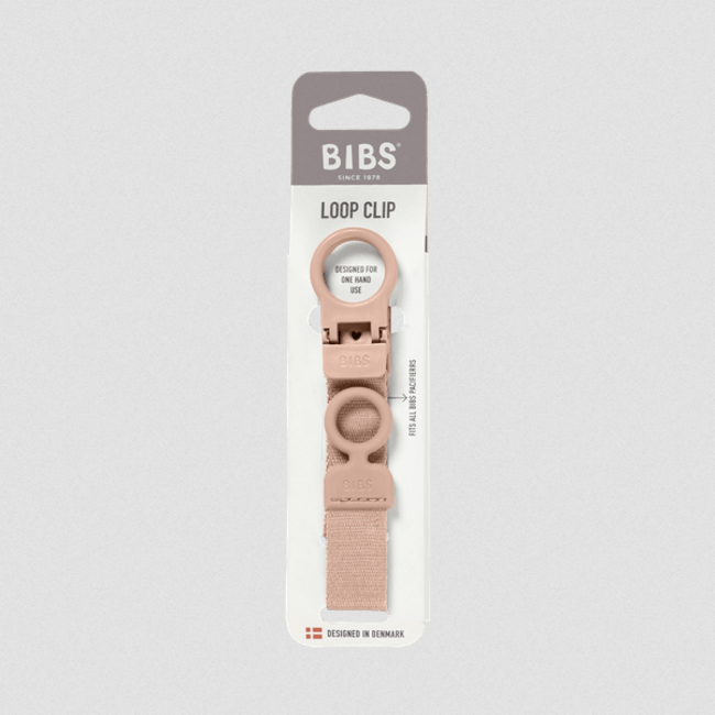 Bibs - Pacifier Loop Clip - Blush