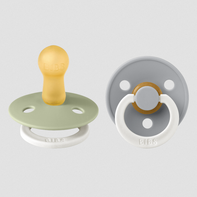 Bibs Glow Pacifier Size 2 Sage/Cloud