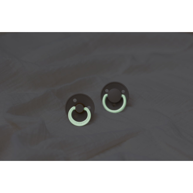 Bibs Glow Pacifier Size 2 Blush/Vanilla