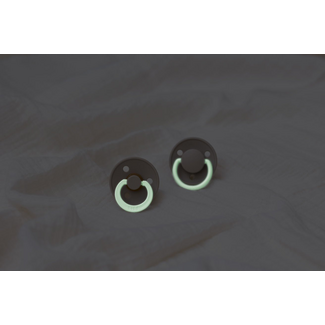 Bibs Glow Pacifier Size 1 Sage/Cloud